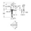 Смеситель для раковины с гигиеническим душем Grohe Eurostyle Cosmopolitan 23953003
