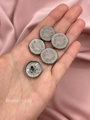 Установочные Кнопки ЛВ. неровный край матовое серебро / комплект с шляпкой и кнопками