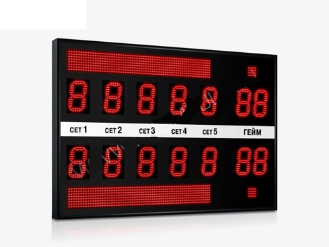 Табло для тенниса Импульс 713-L2xD13x7-L2xS8x64xP10-S2