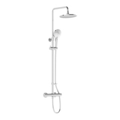 Vitra A47200EXP Душевая колонна с верхним душем итермостатическим смесителем AquaHeat Joy 220 для ванны и душа фото