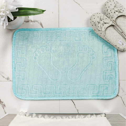 Коврик для ванной 40x60 Arya home Dayna голубой