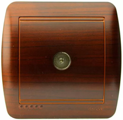 DEMET 711 0500 137 Розетка телеф. евро махагон