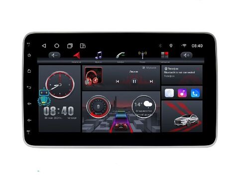 Магнитола 1DIN универсальная Android 10 6/128GB IPS DSP 4G модель CB-1din-6/128TS18