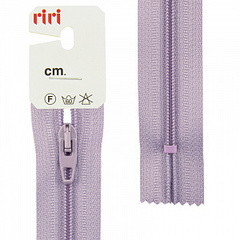 Молния пластиковая брючная неразъемная (Riri, пластик, Лавандовая тесьма 126556, 18)