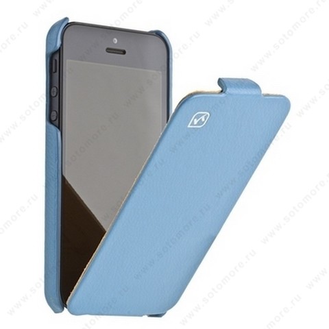 Чехол-флип HOCO для iPhone SE/ 5s/ 5C/ 5 - HOCO Duke Leather Case Blue