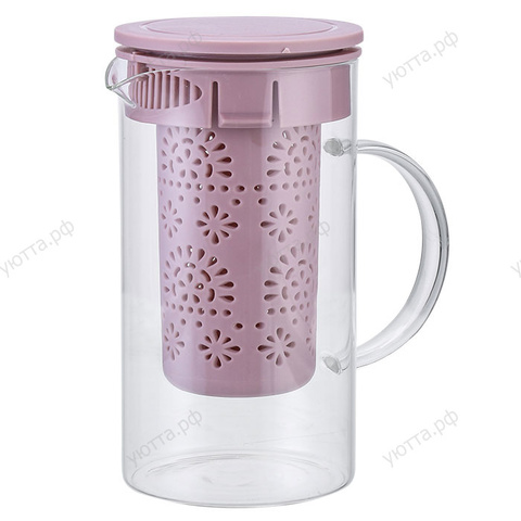 Заварочный чайник Alpenkok 1000 мл - Розовый - купить