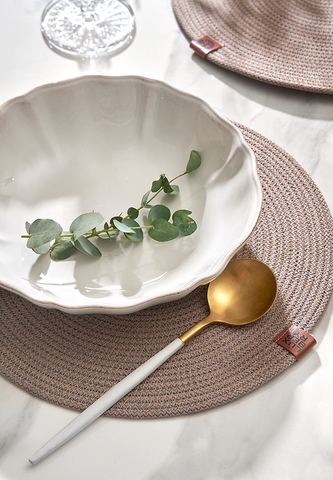 Декоративная салфетка 30см Luxberry Boho какао