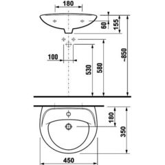 РУКОМОЙНИК JIKA LYRA 45х35