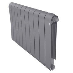 Royal Thermo Infinity VR 500 Silver Satin, 10 секций - радиатор с нижним правым подключением