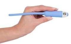 Голубой вибратор для уретры Dilator Vibe - 19 см. - 