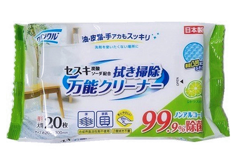 Многофункциональные влажные салфетки для уборки, 20шт