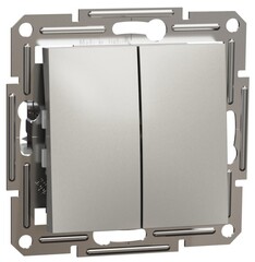 ВЫКЛЮЧАТЕЛЬ 2-КЛ ПРОХОД. БРОНЗА ASFORA /SCHNEIDER/