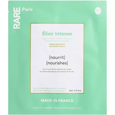 Маска тканевая для лица RARE Paris Elixir Intense Nourishes питательная 1 шт