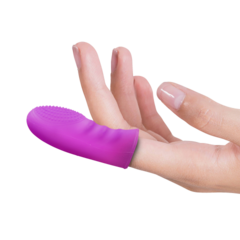 Насадка на палец для стимуляции розовая