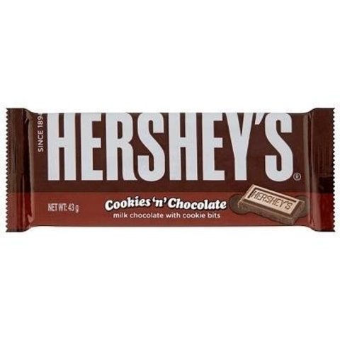 Hershey's Cookies and Chocolate Молочный шоколад с печеньем 43 гр