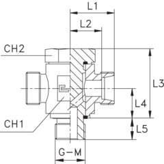 Соединение JTE DS25 BSP1" (корпус) CAST
