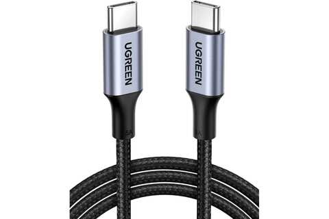Кабель UGREEN USB-C 2,0  to USB-C 2,0 5A Data Cable, 1,5м US316, черный