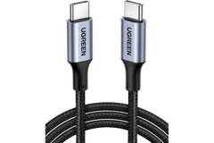 Кабель UGREEN USB-C 2,0  to USB-C 2,0 5A Data Cable, 1,5м US316, черный