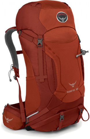 Картинка рюкзак туристический Osprey Kestrel 48 Dragon Red - 1