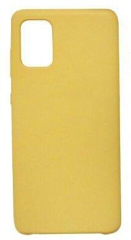 Силиконовый чехол Silicone Cover для Samsung Galaxy A71 (Желтый)