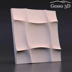 Гипсовая 3D панель Мягкий квадрат