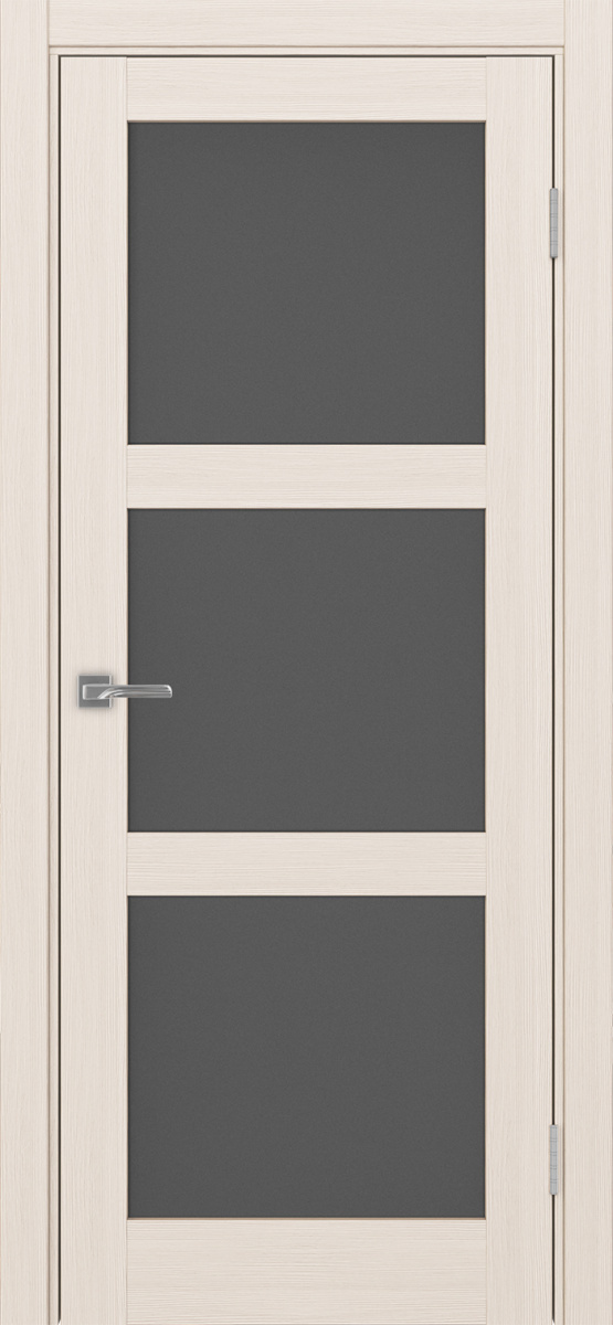 Дверь межкомнатная Оптима Порте Турин 530.222, цвет перламутровый ясень, экошпон, стекло графит