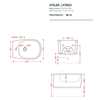 ATB001 41 00 *1 Artceram ATELIER Биде подвесное 52х37см, с 1 отв под смеситель, цвет: matera