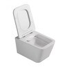 Abber Rechteck AC1201-AC0105-AC0121 Комплект подвесной Унитаз белый с инсталляцией AC0105 и кнопкой AC0121 хром
