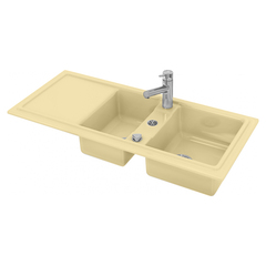 7513111900 Duravit Cassia Кухонная мойка Cassia 80 1160x510, бежевая фото