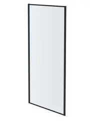 Aquatek AQ ARI WA 09020GM AQ ARI WA 09020GM Неподвижная душевая стенка 900x2000, для комбинации с дверью, профиль оружейная сталь, стекло прозрачное фото