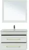 Aquanet 281190 Набор мебели Бостон М 100 белый (ручки золото) (281190)