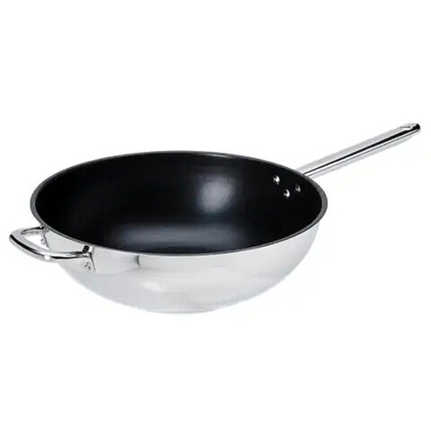 Сковорода WOK Mander, d-32 cm., материалы: нержавеющая сталь с антипригарным покрытием