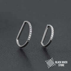 D-ring Half Crystal 1.0мм