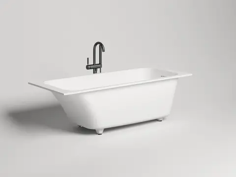 Salini 102316G Salini ORNELLA Встраиваемая ванна 1600х700х540мм, овальная чаша, мат-л: S-Sense, глянцевый, белый (без слива-перелива!)