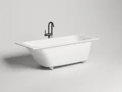 Salini 102316G Salini ORNELLA Встраиваемая ванна 1600х700х540мм, овальная чаша, мат-л: S-Sense, глянцевый, белый (без слива-перелива!) фото