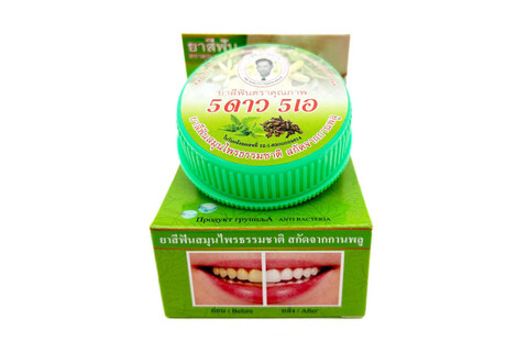 5 STAR 5 Herbal Clove Toothpaste, Зубная паста отбеливающая, гвоздика, зеленая 25г