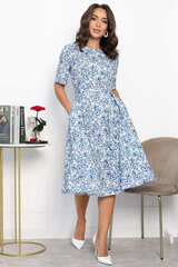 Платье Стиляги (бело-голубое) П13998-16М LT Collection