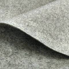 Фетр средней жесткости 3 мм, ш. 1 м, 450 гр/м2, серый меланж