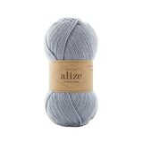 Пряжа Alize Wooltime 51 серо-голубой