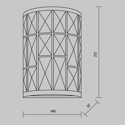 Настенный светильник Maytoni Gelid MOD184-WL-01-CH