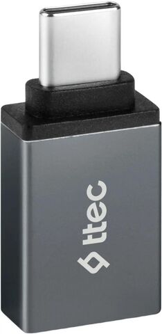 Конвертер TTEC USB-C - USB-A 3.0 OTG Converter, серый