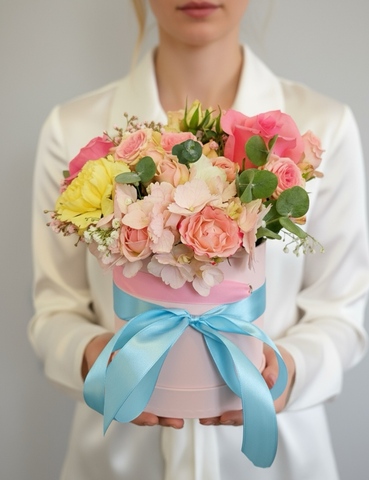 Коробка с цветами Легкость