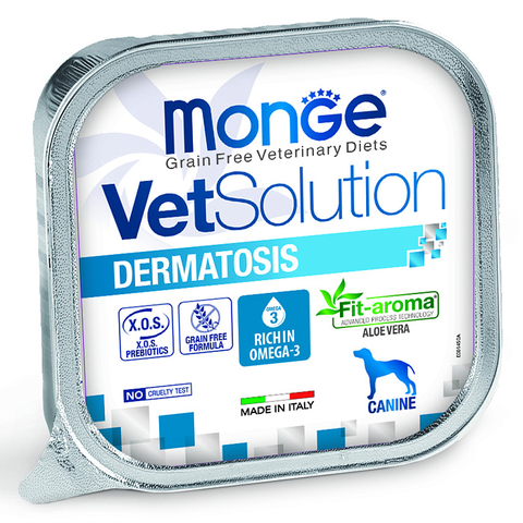 Диетический корм Monge VetSolution Dog Dermatosis Дерматозис для собак при заболеваниях кожи 150 г