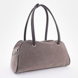 Сумка Саломея 2034 эко-замша серый шоколад