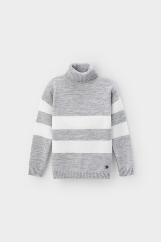 джемпер  для девочки  КВ 30134/ш/св.серый меланж