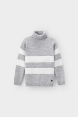 джемпер  для девочки  КВ 30134/ш/св.серый меланж