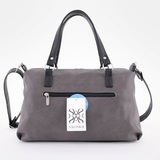 Сумка Саломея 595 мульти итальянский серо-черный