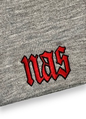 Шапка NAS-Illmatic grey с подворотом