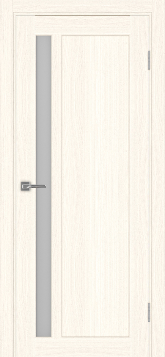 Дверь межкомнатная Оптима Порте Парма 412.21, цвет светлый ясень, экошпон, стекло мателюкс