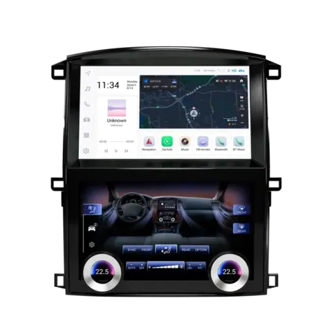 Магнитола Toyota Land Cruiser 100 (2002-2007) Android 13 8/128GB QLED DSP 4G модель ZF-9001-GE